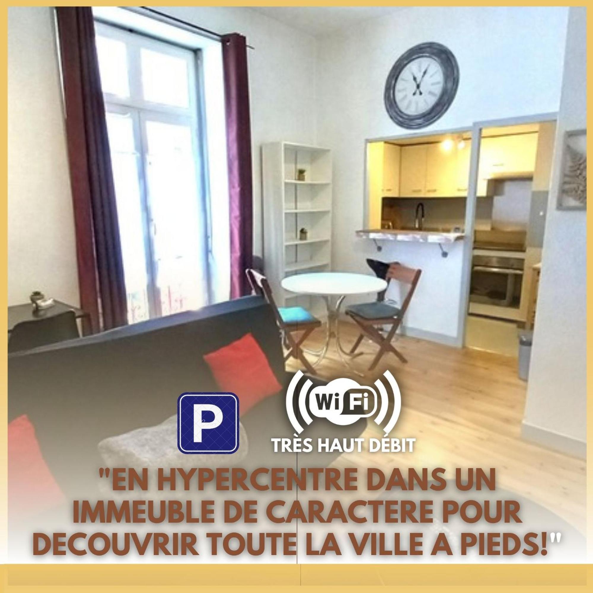 Le Gambetta T2 Cosy Hypercentre Wifi Fibre Avec Parking Apartment Pau Bagian luar foto